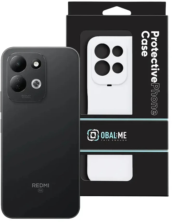 Dėklas OBAL:ME Glossy Cover for Xiaomi Redmi 17 4G/5G Baltas