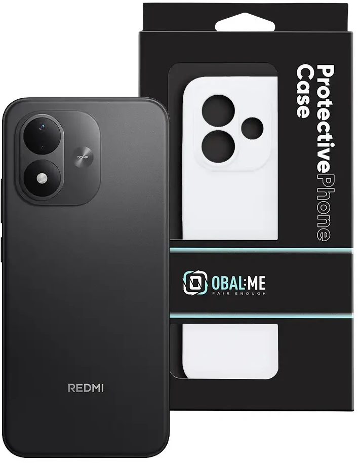 Dėklas OBAL:ME Glossy Cover for Xiaomi Redmi Note 17 4G/5G Baltas