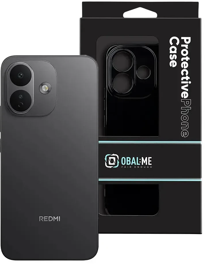 Dėklas OBAL:ME Glossy Cover for Xiaomi Redmi Note 17 Pro 5G Juodas