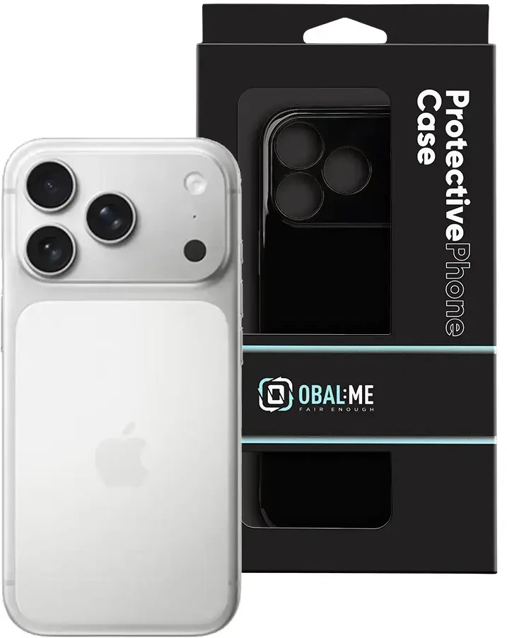 Dėklas OBAL:ME Glossy phone case for iPhone 17 Pro Max juodas