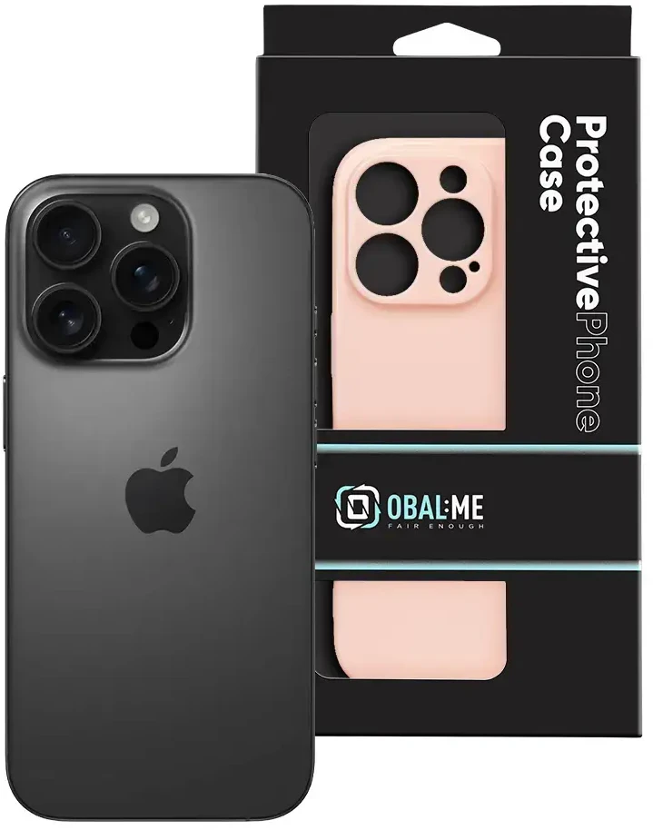 Dėklas OBAL:ME Glossy phone case for iPhone 16 Pro pink