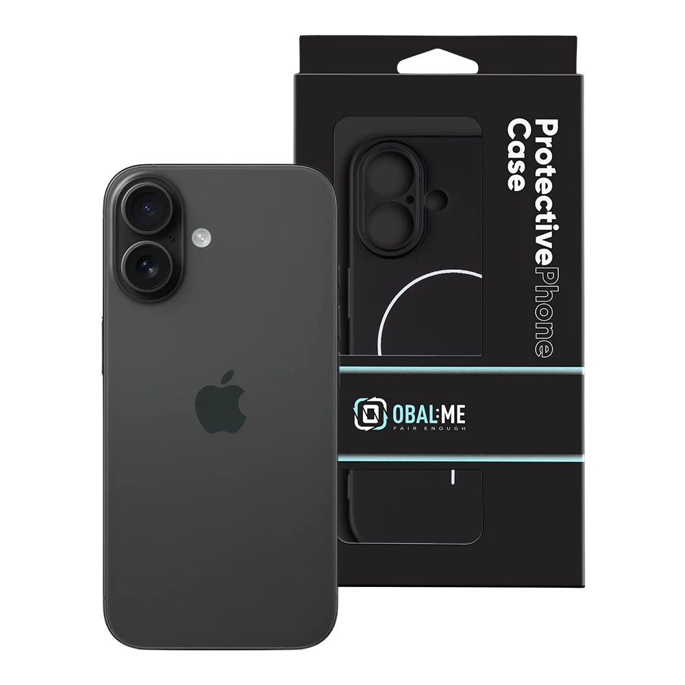 OBAL:ME MagNetix Matte TPU dėklas skirtas iPhone 16 juodos spalvos