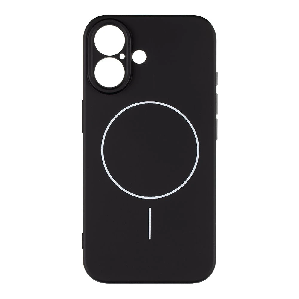 OBAL:ME MagNetix Matte TPU dėklas skirtas iPhone 16 juodos spalvos