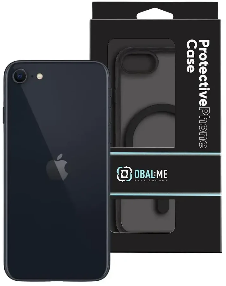 OBAL:ME MagNetix kontūrinis dėklas Apple iPhone 7 8 SE2020 SE2022, juodas
