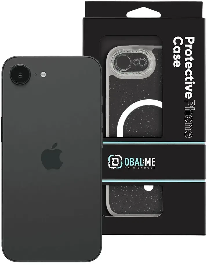 Dėklas OBAL:ME MagNetix Wrist Cover for Apple iPhone 16e/17e Crystal