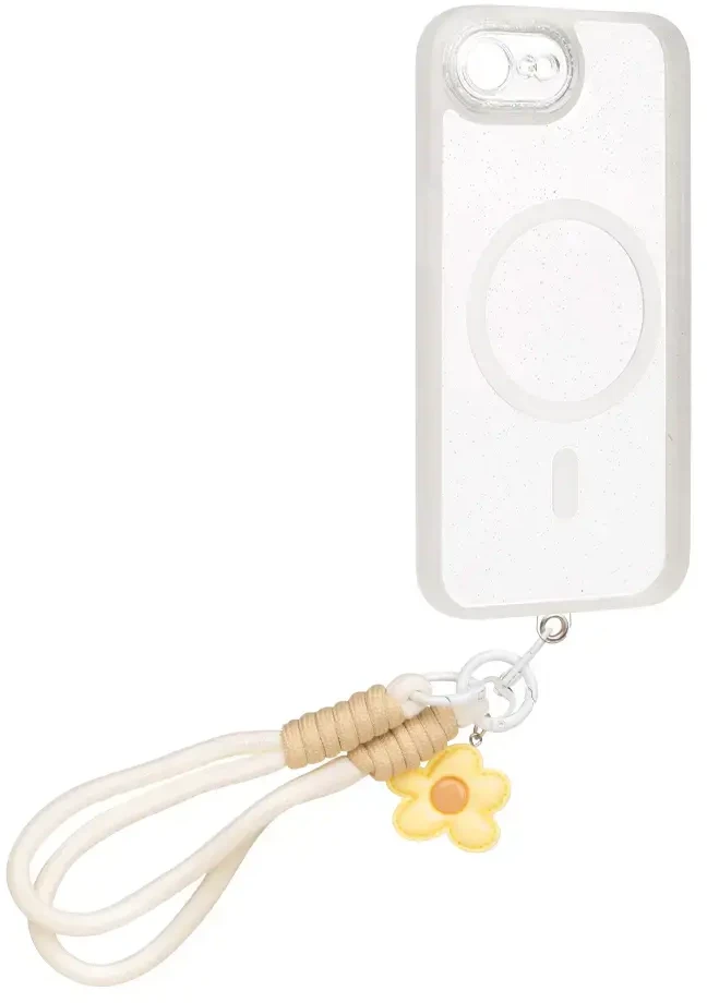 Dėklas OBAL:ME MagNetix Wrist Cover for Apple iPhone 16e/17e Crystal
