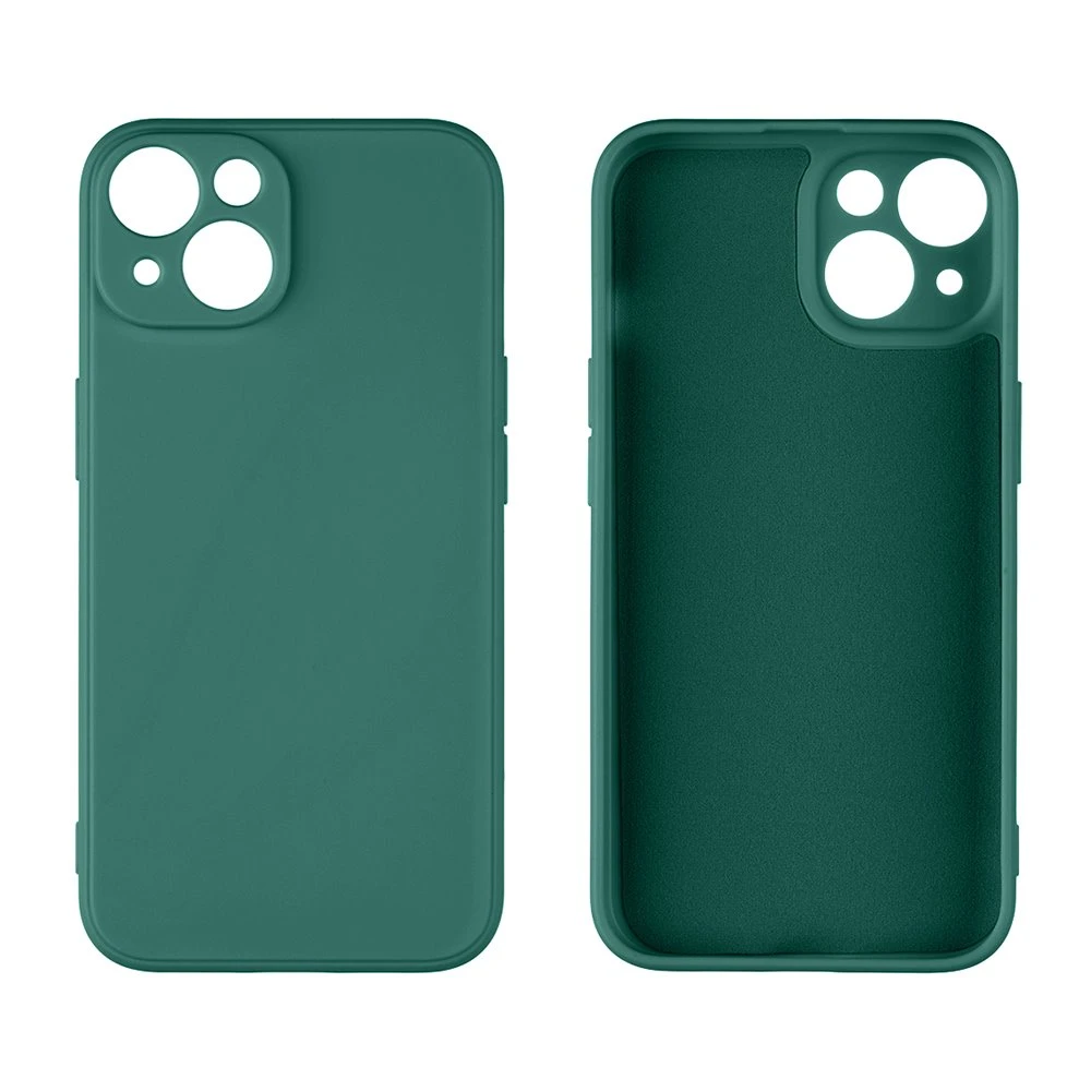 Dark OBAL:ME matinis TPU dėklas, skirtas Apple iPhone 14 tamsiai žaliai
