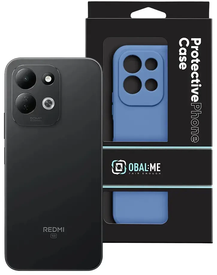 Dėklas OBAL:ME Matte TPU Cover for Xiaomi Redmi 17 4G/5G Dark Mėlyna