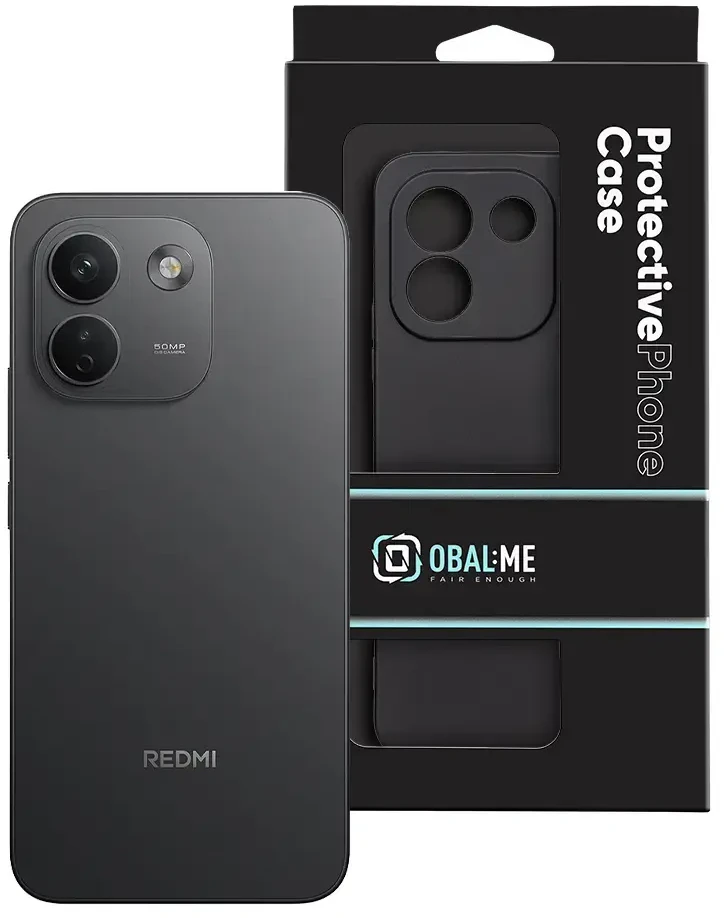 Dėklas OBAL:ME Matte TPU Cover for Xiaomi Redmi Note 17 Pro Max 5G Juodas