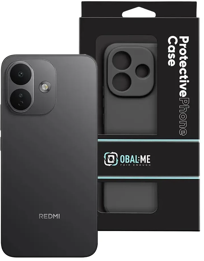 Dėklas OBAL:ME Matte TPU Cover for Xiaomi Redmi Note 17 4G/5G Juodas