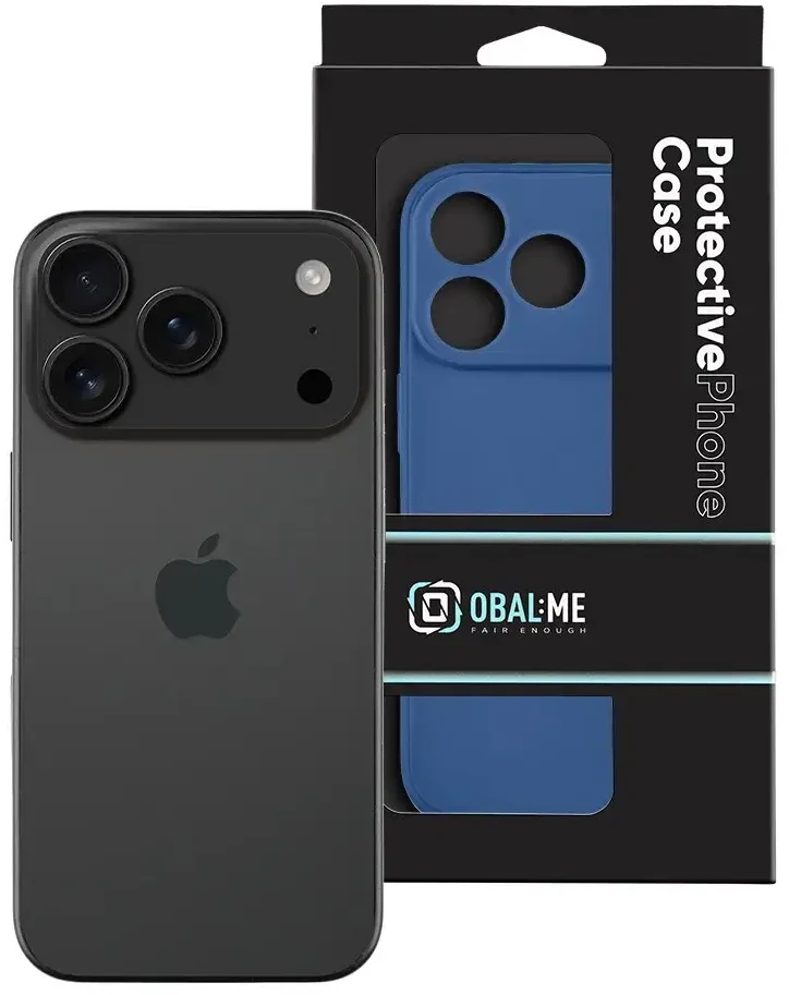 OBAL:ME matinis TPU telefonų dėklas iPhone 17 Pro, mėlynas
