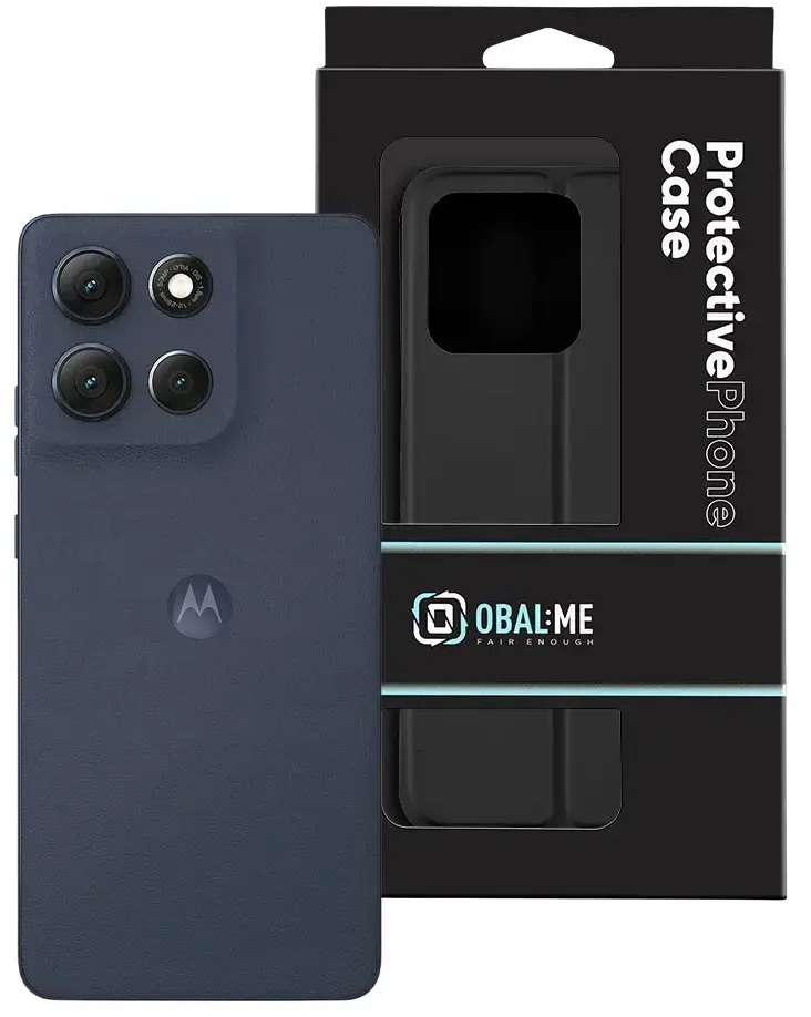 OBAL:ME SmoothTouch dėklas skirtas Motorola G86/G86 Power juodos spalvos