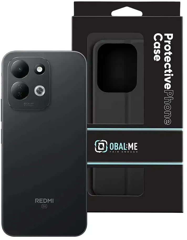 OBAL:ME SmoothTouch dėklas, skirtas Xiaomi Redmi 17 4G/5G, juodas