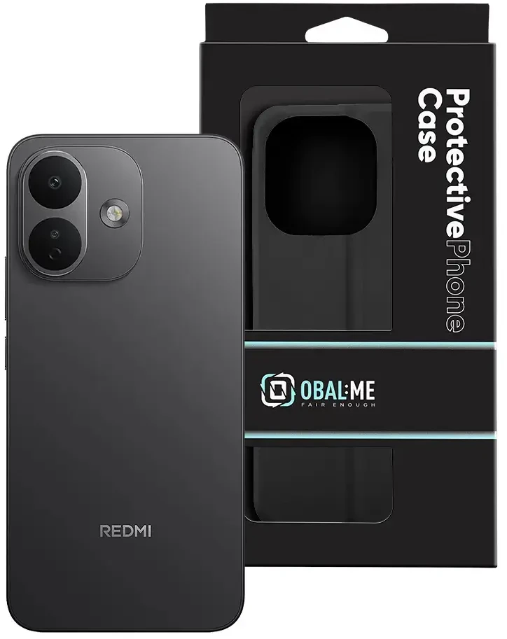 OBAL:ME SmoothTouch dėklas, skirtas Xiaomi Redmi Note 17 Pro 5G, juodas