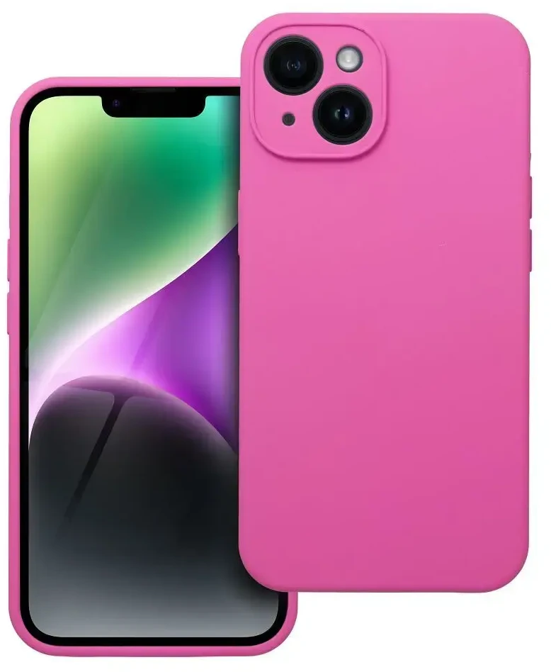 Dėklas Oem Case for iPhone 14 Silicone 2mm (camera protection) pink