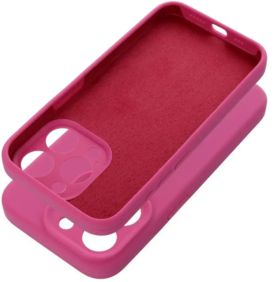 Dėklas Oem Case for iPhone 14 Silicone 2mm (camera protection) pink