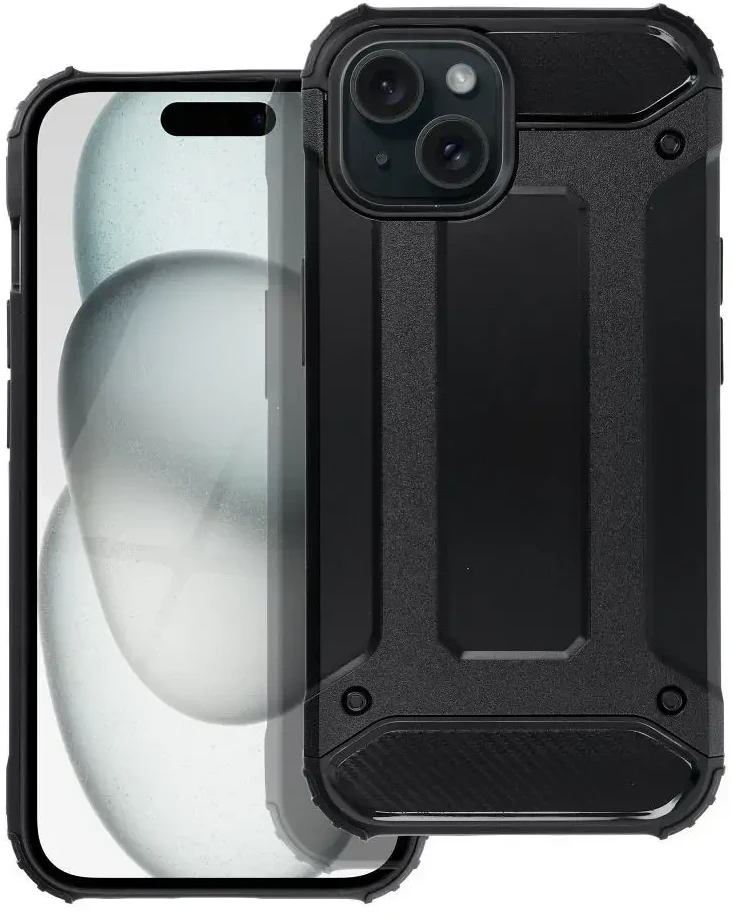 Dėklas Oem Case for iPhone 15 Armor juodas