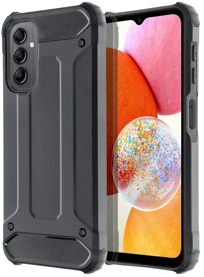 Forcell Oem ARMOR dėklas skirtas Samsung Galaxy A14 5G / A14 4G juodos spalvos