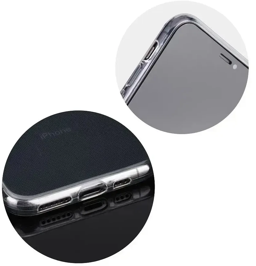 Dėklas Oem BACK CASE ULTRA SLIM 0,5 mm skirtas - Xiaomi Redmi Note 12S skaidrus