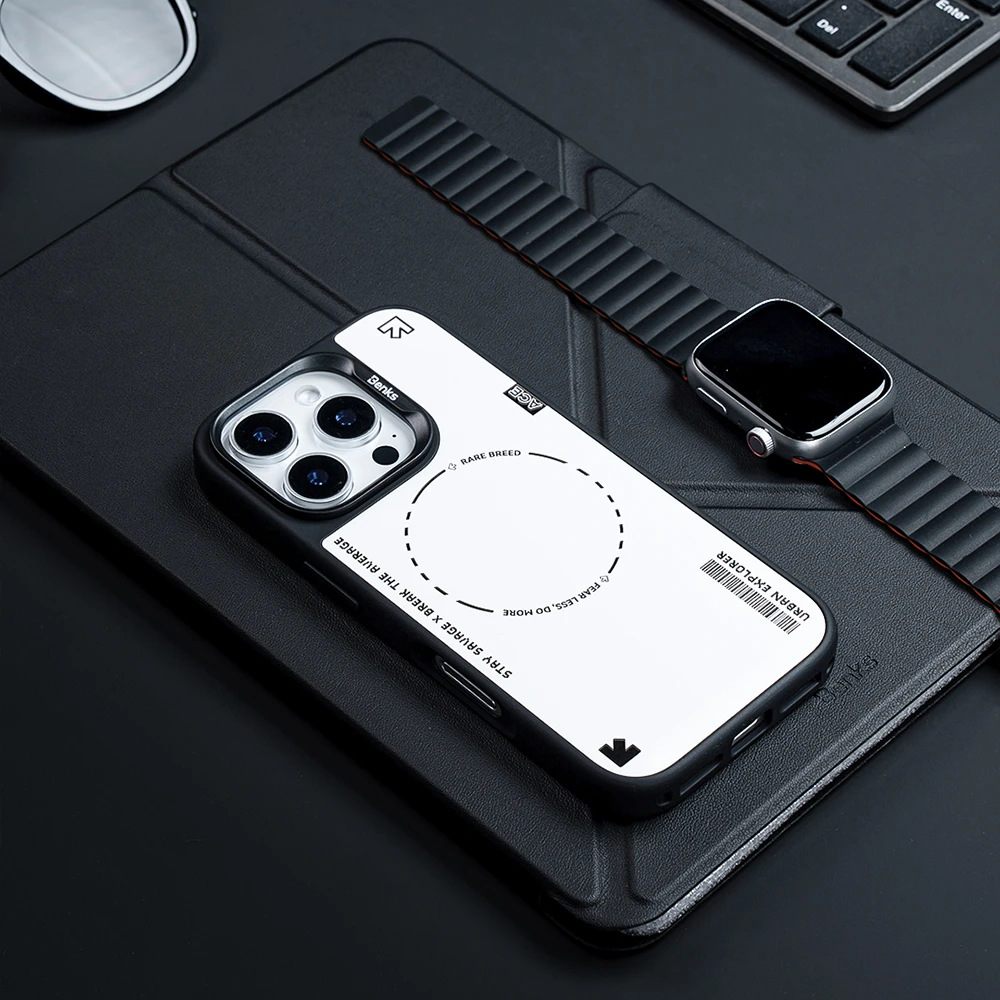 Oem Benks Dynamic Minimalist Case Apple iPhone 16 Pro dėklas telefonui baltos spalvos