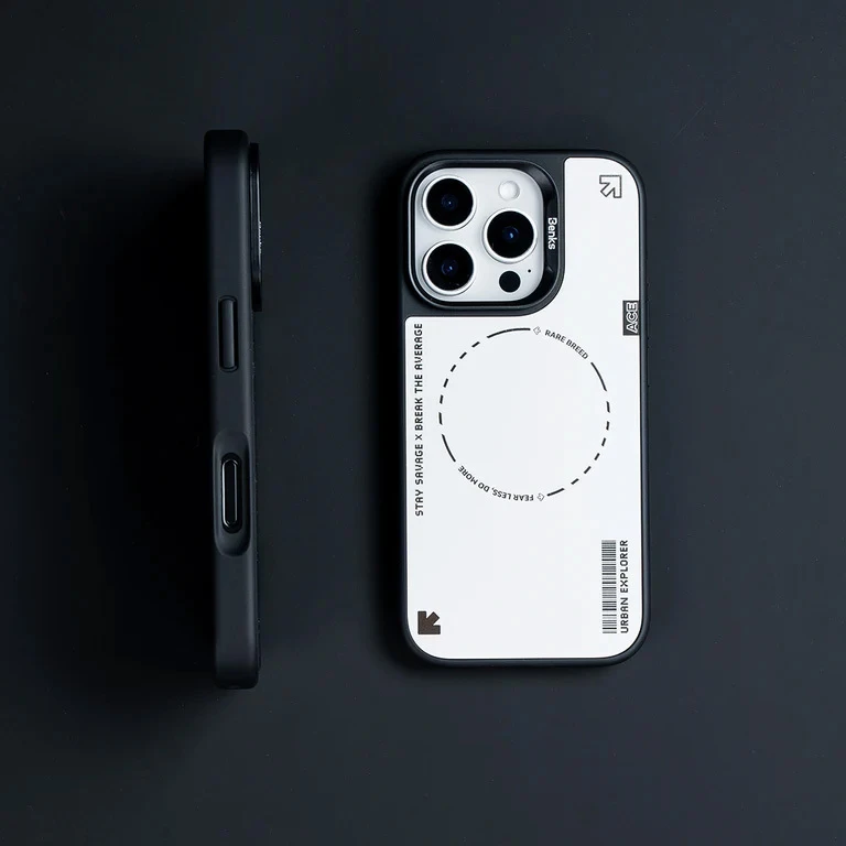 Oem Benks Dynamic Minimalist Case Apple iPhone 16 Pro Max dėklas telefonui baltos spalvos
