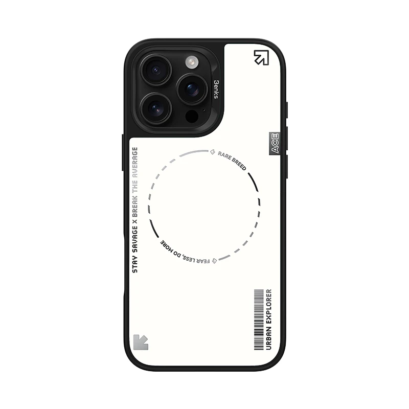 Oem Benks Dynamic Minimalist Case Apple iPhone 16 Pro Max dėklas telefonui baltos spalvos