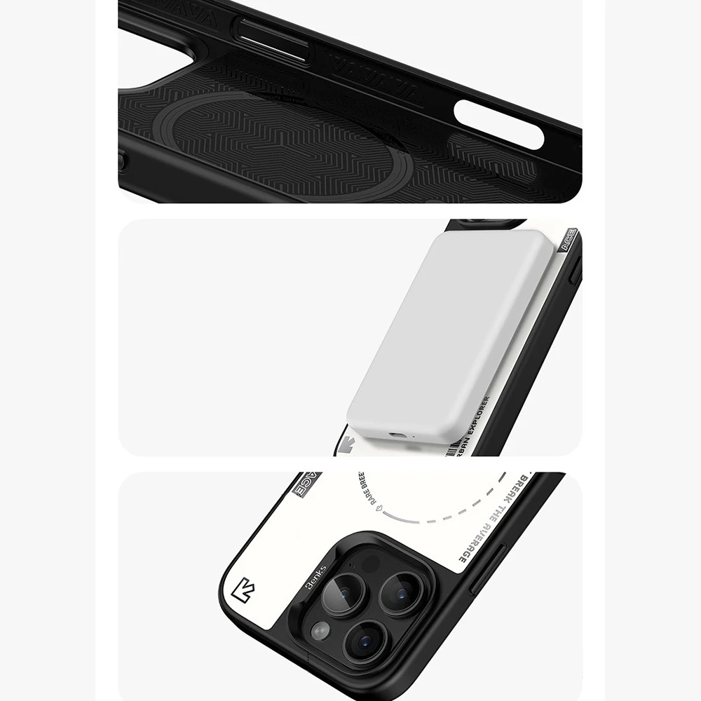 Oem Benks Dynamic Minimalist Case Apple iPhone 16 Pro Max dėklas telefonui baltos spalvos
