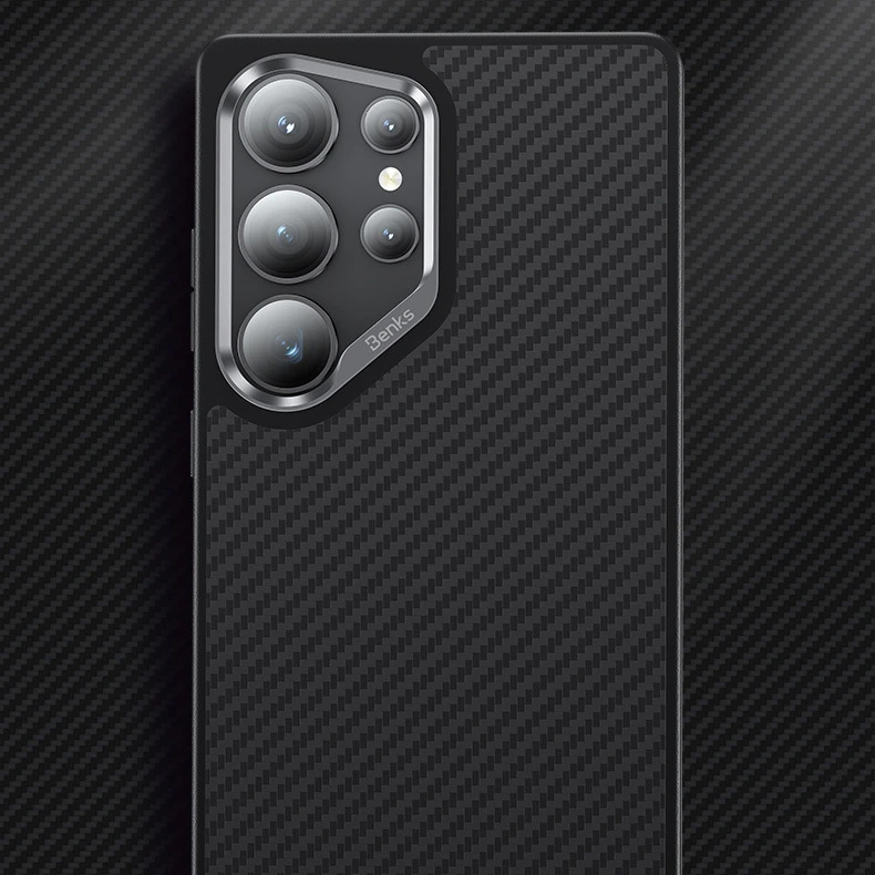 Oem Benks Magnetic Armor Pro Kevlar Case 600D (A045) for Samsung Galaxy S25 Ultra dėklas telefonui juodos spalvos