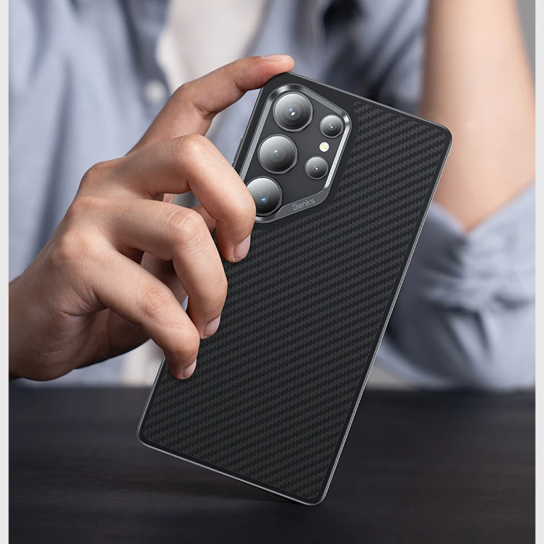 Oem Benks Magnetic Armor Pro Kevlar Case 600D (A045) for Samsung Galaxy S25 Ultra dėklas telefonui juodos spalvos
