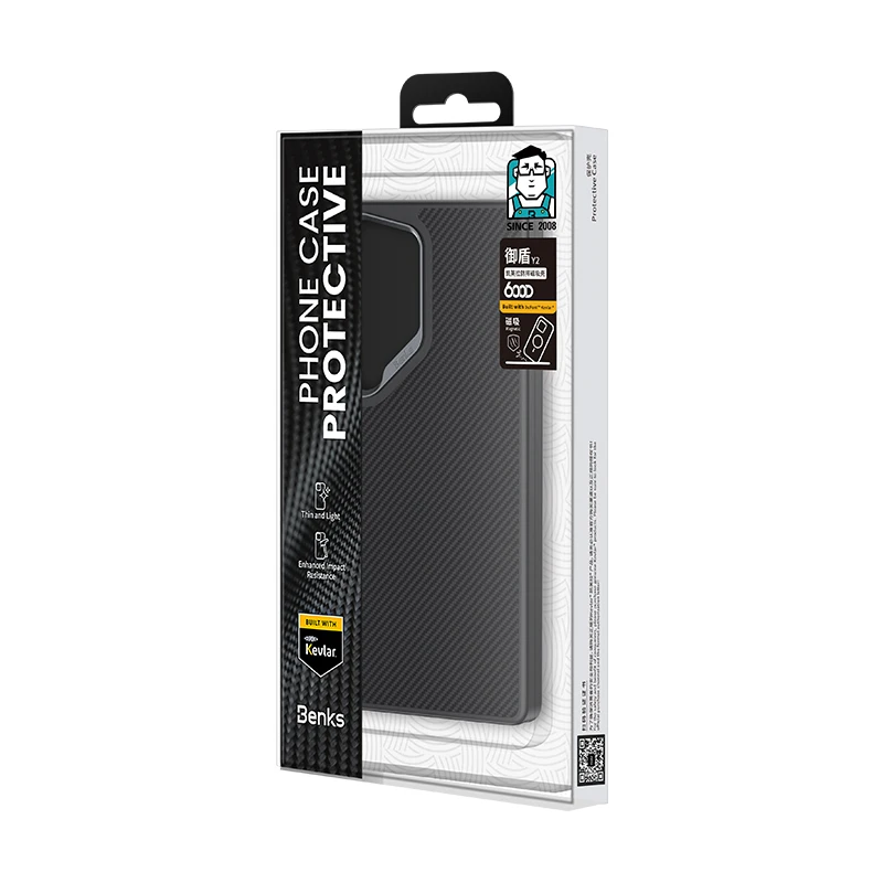 Oem Benks Magnetic Armor Pro Kevlar Case 600D (A045) for Samsung Galaxy S25 Ultra dėklas telefonui juodos spalvos