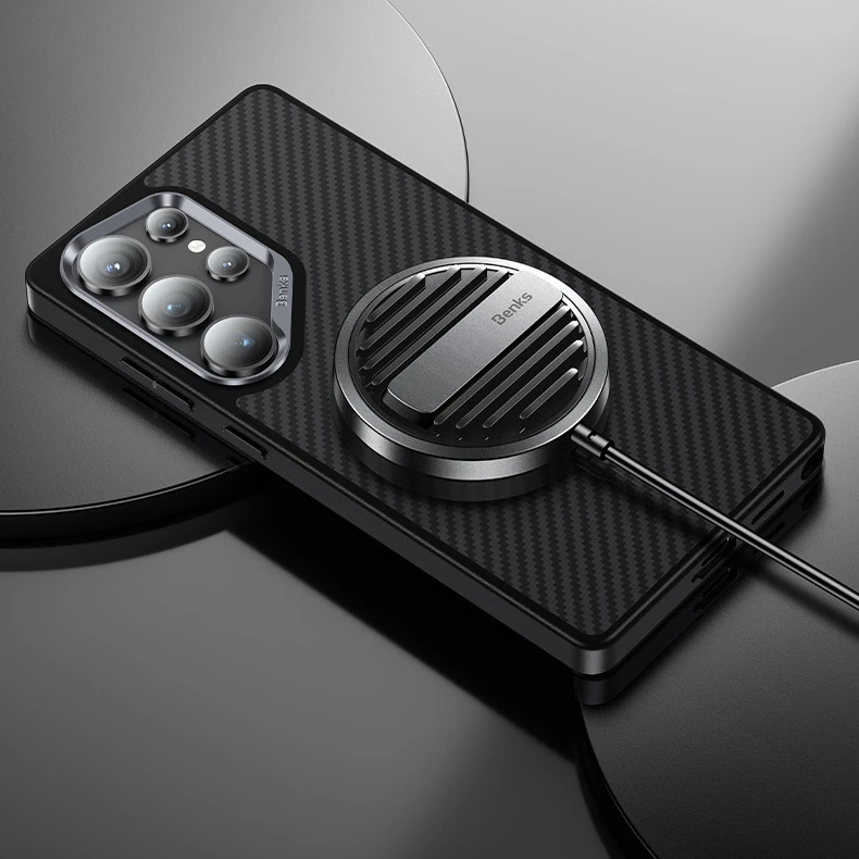Oem Benks Magnetic Armor Pro Kevlar Case 600D (A045) for Samsung Galaxy S25 Ultra dėklas telefonui juodos spalvos