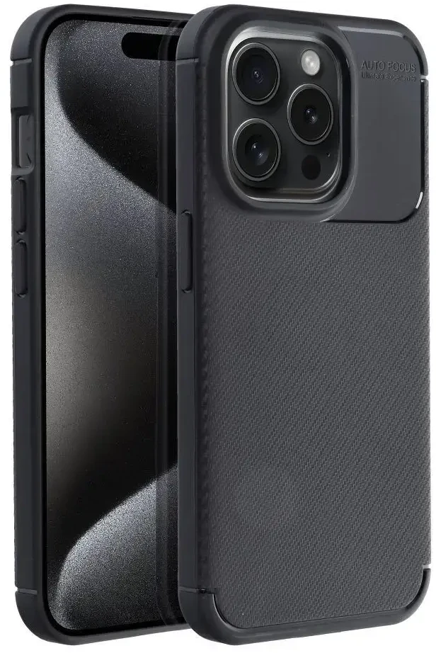 Dėklas Oem Case for iPhone 15 PRO Carbon Premium juodas