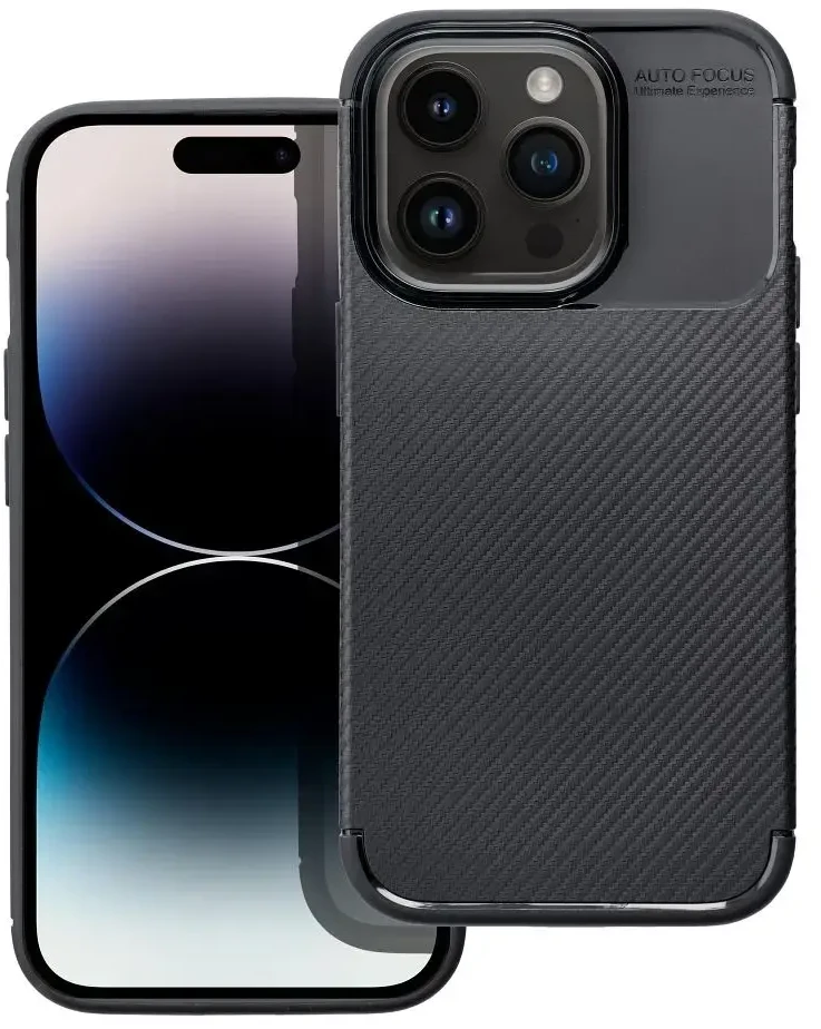 Dėklas Oem Case for iPhone 14 PRO Carbon Premium juodas