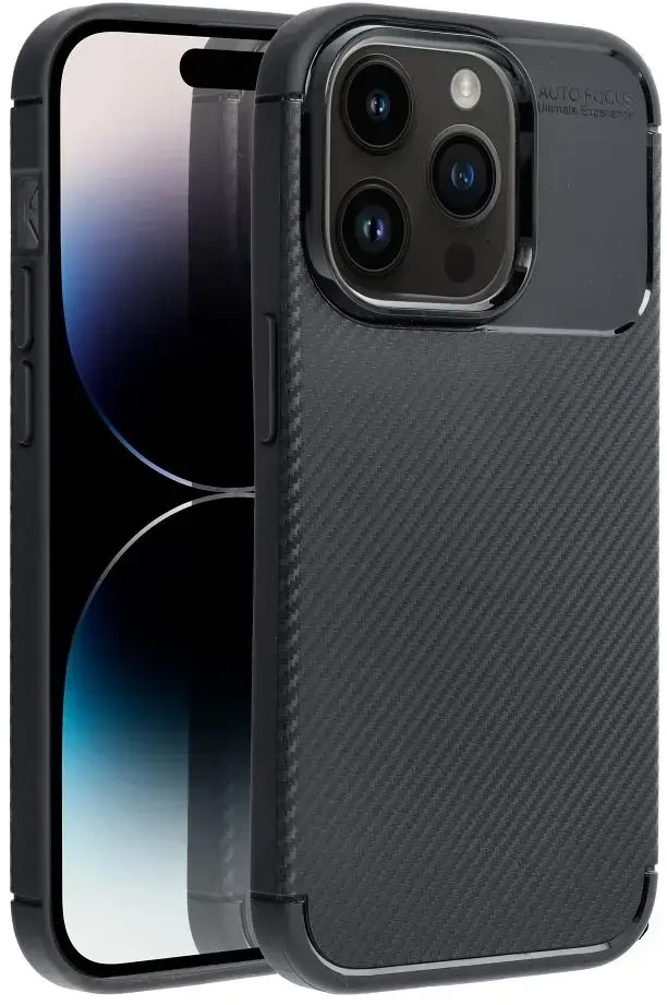Dėklas Oem Case for iPhone 14 PRO Carbon Premium juodas