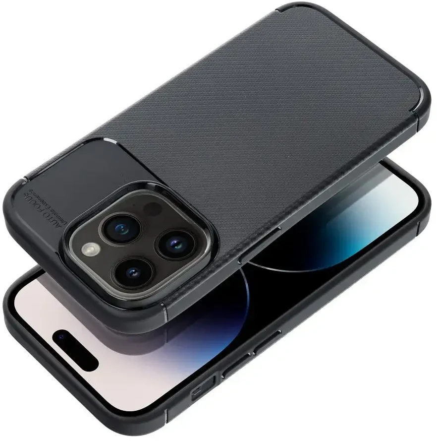 Dėklas Oem Case for iPhone 14 PRO Carbon Premium juodas