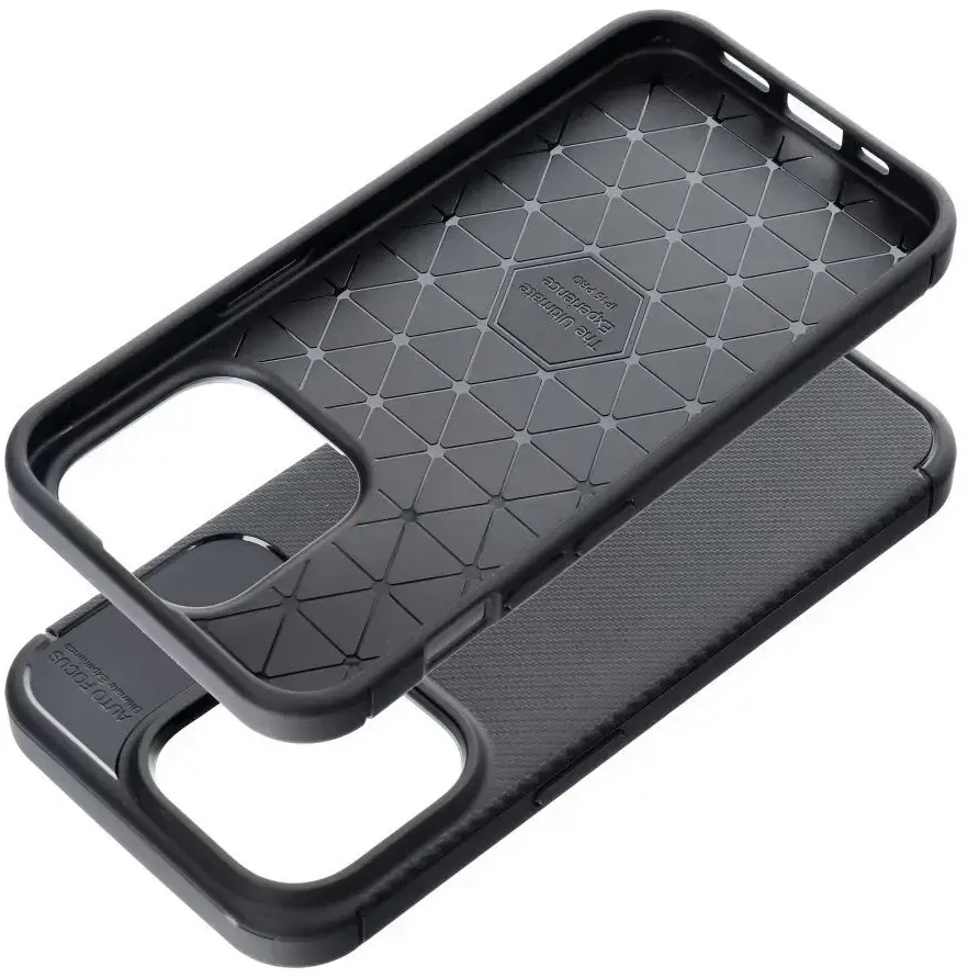 Dėklas Oem Case for iPhone 15 PRO Carbon Premium juodas