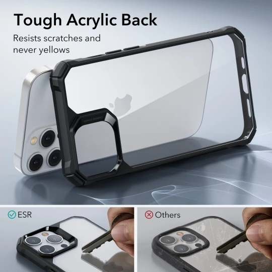 ESR Air Armor Dėklas iPhone 14 Pro Max, Clear Juodas