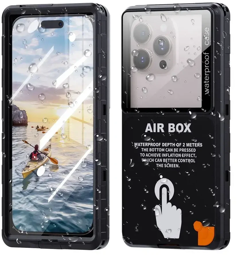 Dėklas Oem Case for Airbox MAX 6.9 Shellbox waterproof juodas