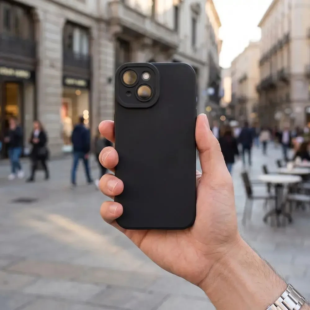 Dėklas Oem Case for iPhone 14 PRO MAX Matt 2.0 juodas