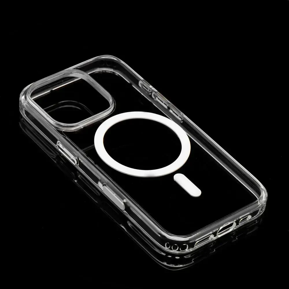 Oem Originalus „iPhone 16 PRO MAX“ skaidrus „Mag Cover Elite“ dėklas (STR / NEGELTONAS / KAMEROS VALDYMO MYGTUKAS), suderinamas su skaidriu „MagSafe“