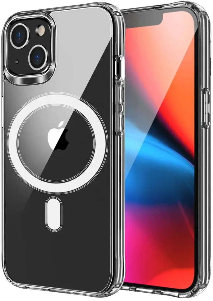 Oem Originalus „iPhone 16e“ (SE 4 2025) / 17e dėklas, skaidrus „Mag“ dangtelis (STR), suderinamas su skaidriu „MagSafe“