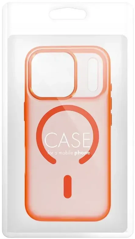 Dėklas Oem Case for iPhone 17 Pro / 18 Pro Flexline Mag Cover compatible with MagSafe oranžinis