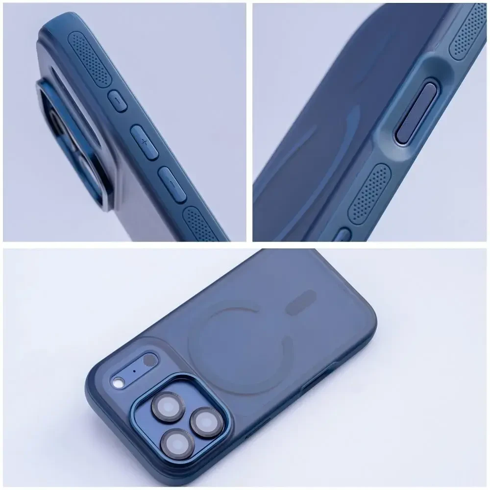 Dėklas Oem Case for iPhone 17 Pro / 18 Pro Flexline Mag Cover compatible with MagSafe navy mėlynas