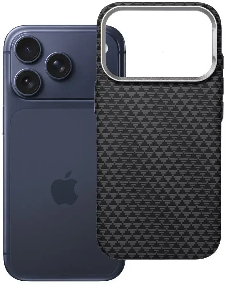 Oem Originalus „iPhone 17 Pro / 18 Pro“ dėklas (žemas kameros kraštas), „K-Look“, suderinamas su „MagSafe“ juodu v2
