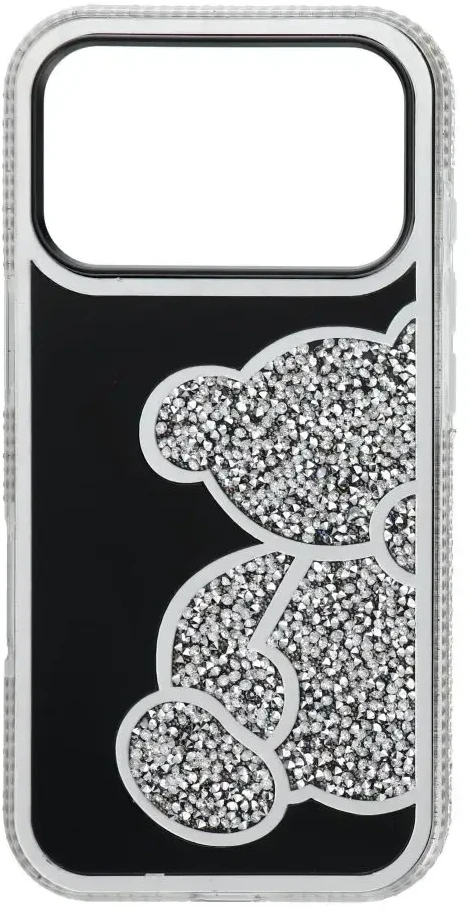 Dėklas Oem Case for iPhone 17 Pro / 18 Pro Teddy Bear sidabrinis
