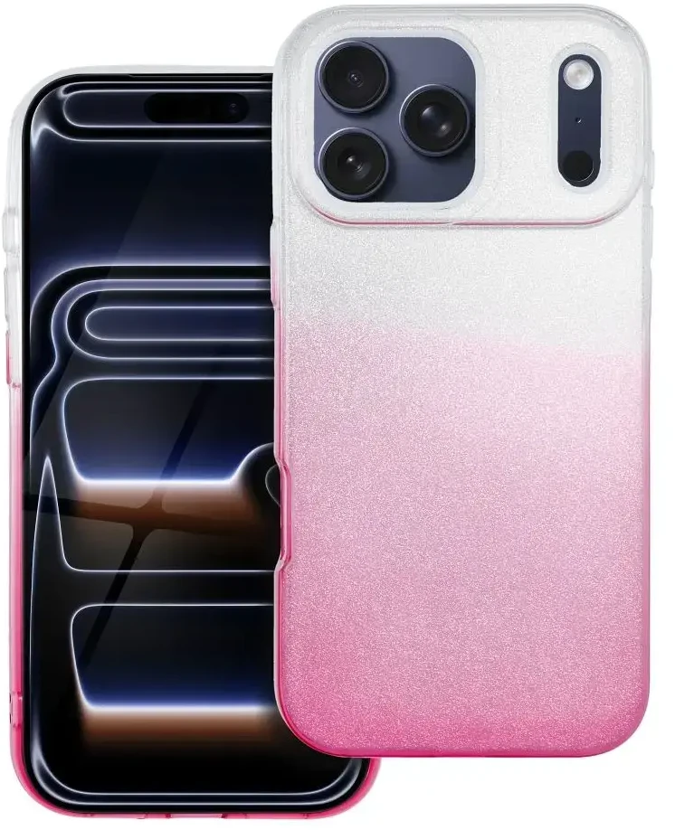 Dėklas Oem Case for iPhone 17 Pro Max / 18 Pro Max Shining transparentny pink