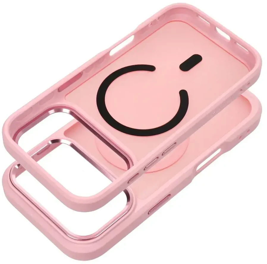 Dėklas Case for iPhone 17 Pro Max / 18 Pro Max Forcell F-Protect Smoke Hybrid Premium compatible with MagSafe pink