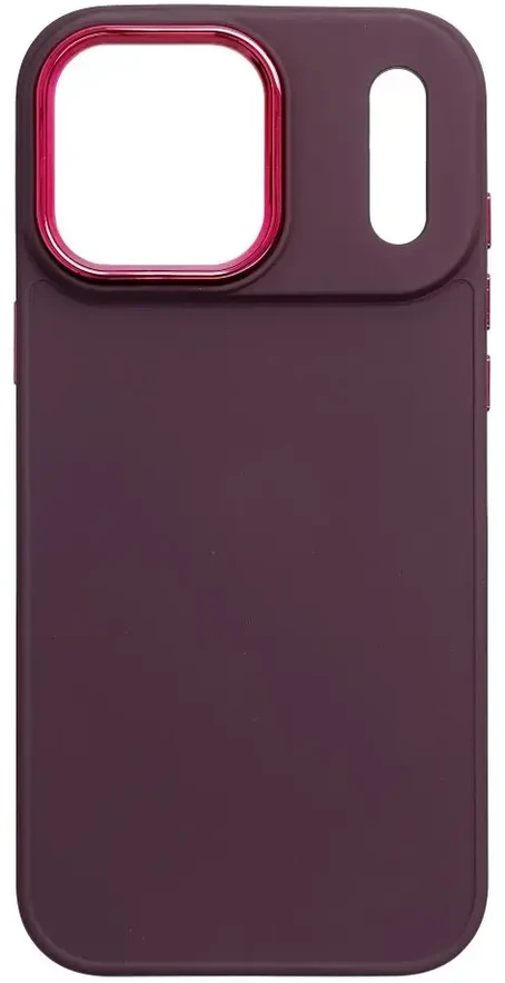 Dėklas Oem Case for iPhone 17 Pro Max / 18 Pro Max Frame dark cherry