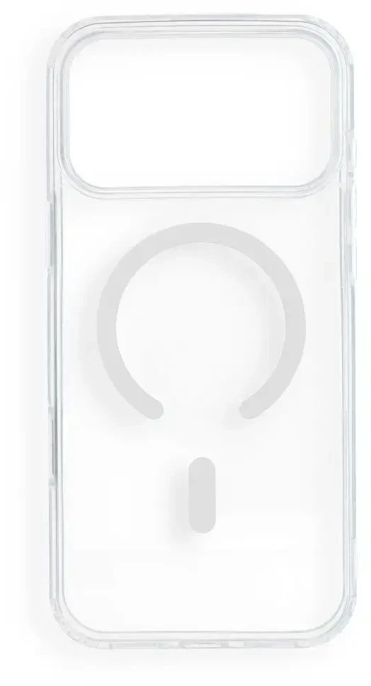 Dėklas Oem Case for iPhone 17 Pro Max / 18 Pro Max Drop Glue Colorful Ring Mag Cover compatible with MagSafe baltas