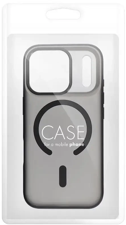 Dėklas Oem Case for iPhone 17 Pro Max / 18 Pro Max Flexline Mag Cover compatible with MagSafe juodas